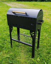 Grils ar vāku melns termoizturīgs